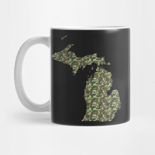 Tree Bark Green | Michigan Camouflage Pattern Mug